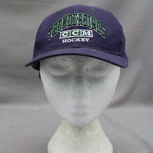 Seattle Thunderbirds Hat (VTG) - CCM Hockey Arch Script - Adult Strapback